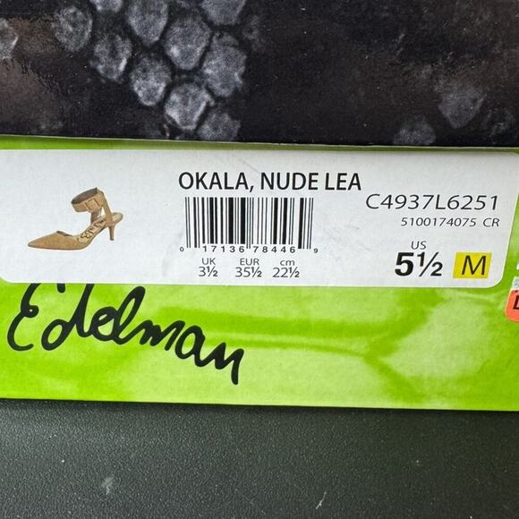 Sam Edelman "Okala" Nude Ankle-Strap Pointed Toe Heels, Size 5.5 - Picture 8 of 8